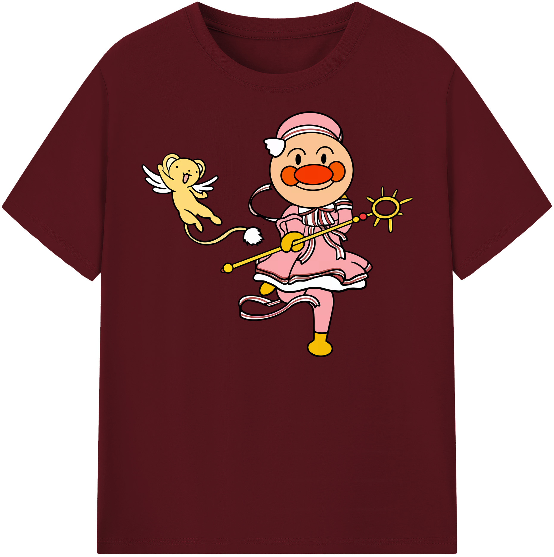 （画像用） アンパンマン Anpanman 綿100％半袖Tシャツ（フロントプリント）